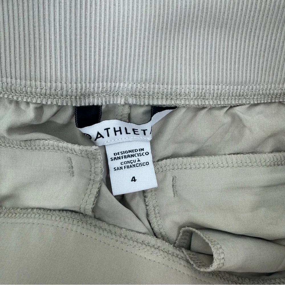 Athleta Brooklyn Ankle Pants Beige Size 4 Travel Stretch Pull On - Picture 8 of 16
